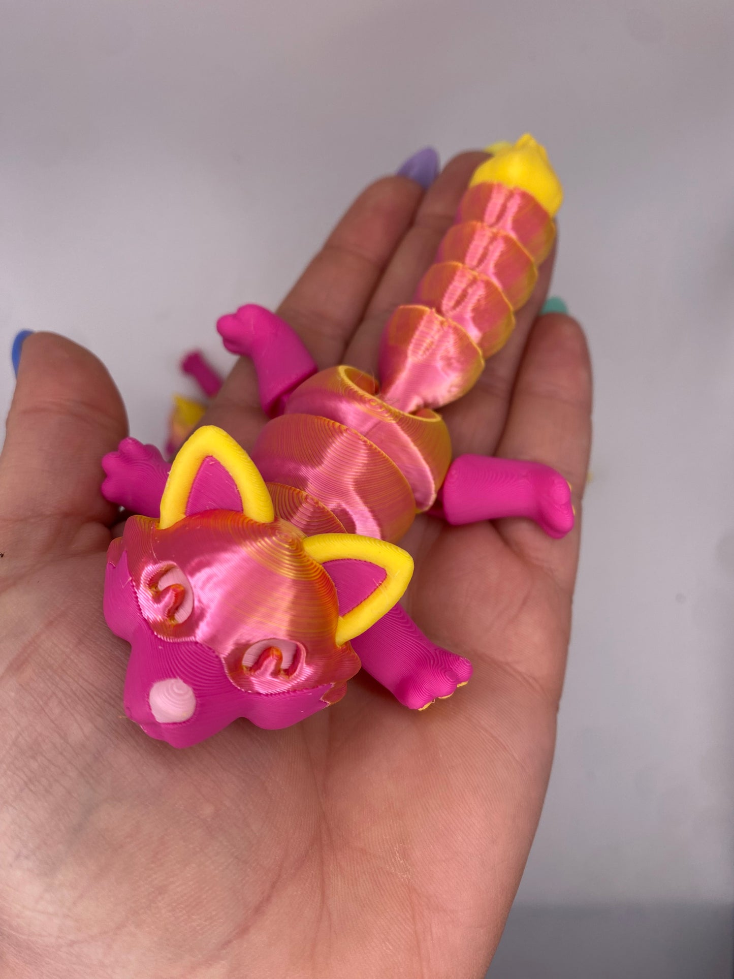 3D Cute Foxes (RTS) (Pink Lemonade)