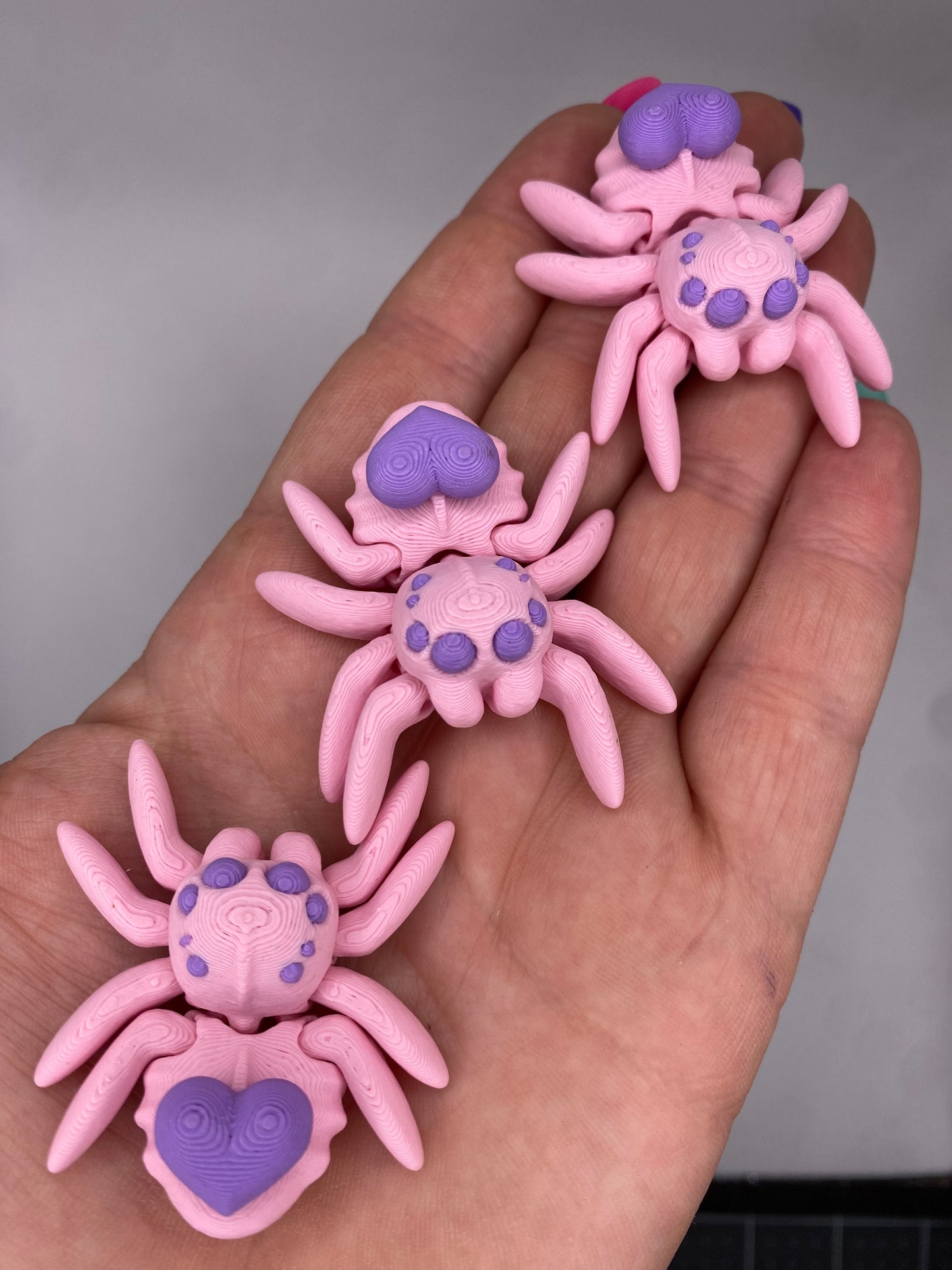 3D Heart Spider Fidget Toy (Custom Color)