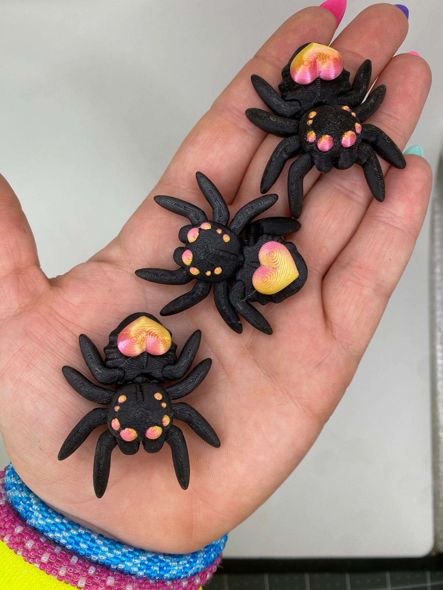 3D Heart Spider Fidget Toy (Custom Color)