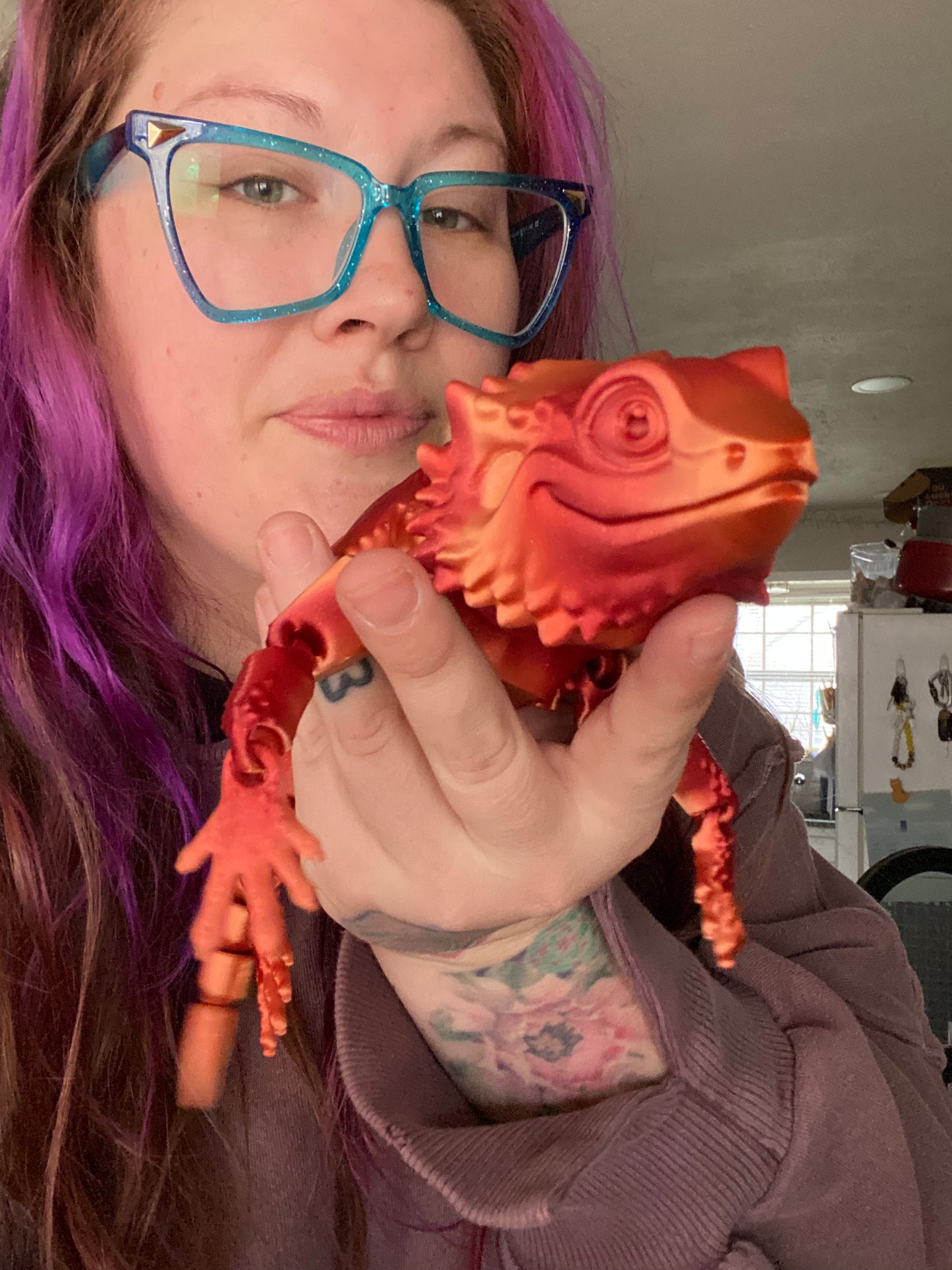 3D Bearded Dragon Fidget Toy (Custom Color)