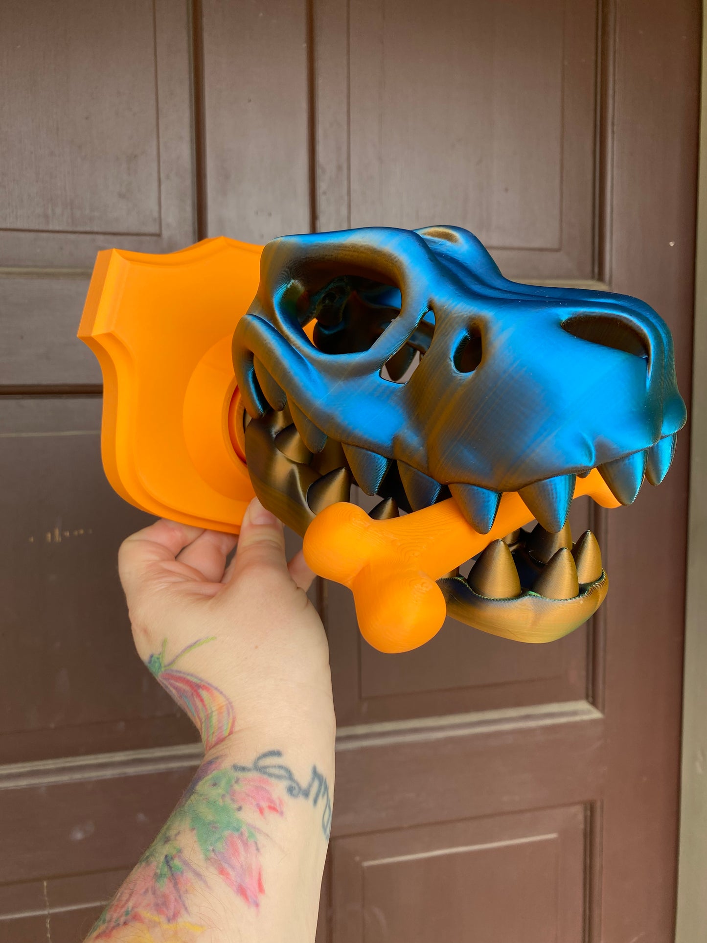 3D Mounted Trex Head (Custom Color)