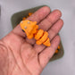 3D Tangerine Triceratops Fidget Toy (RTS)