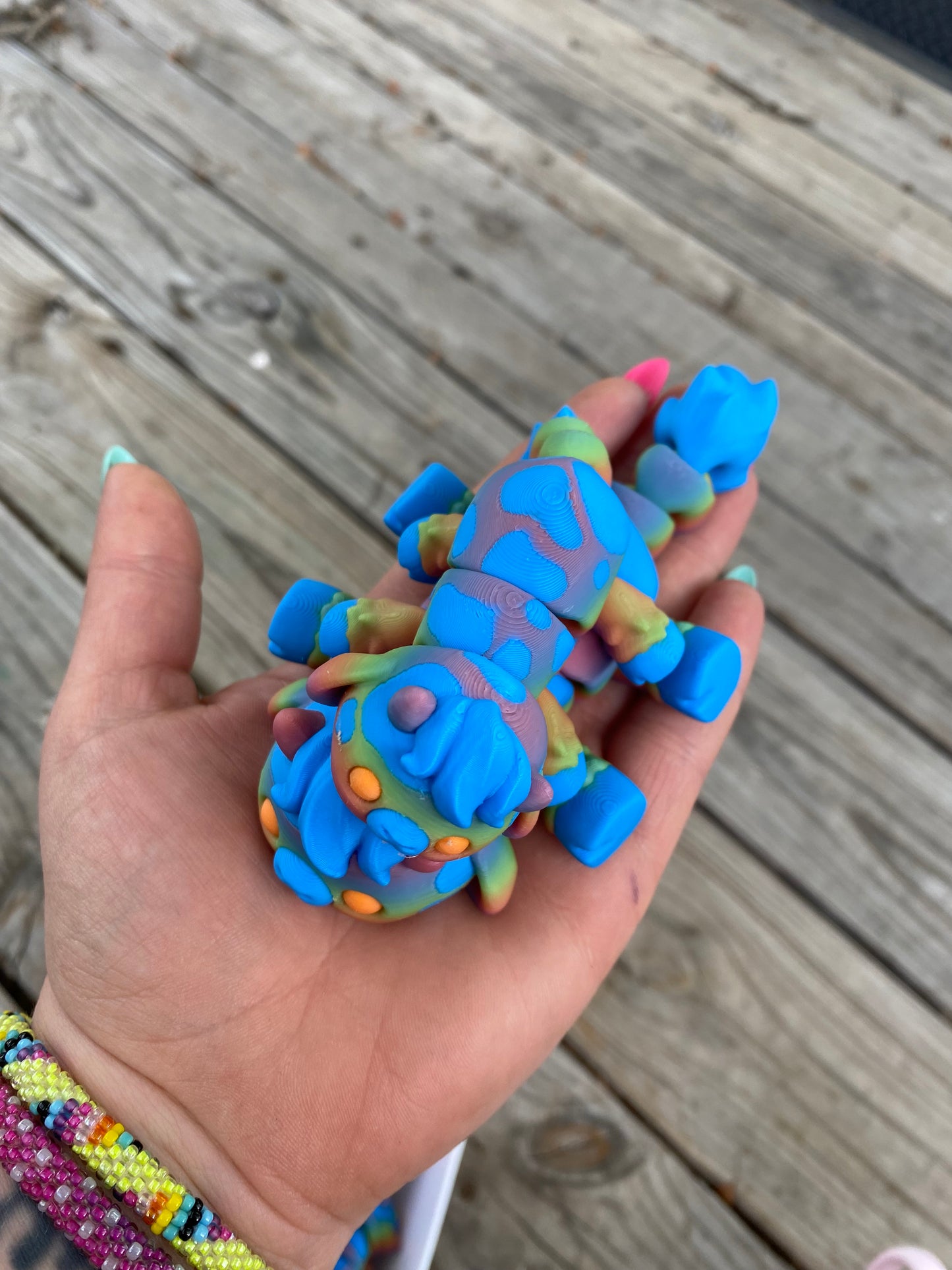 3D Cute Rainbow Cow Fidget (RTS)