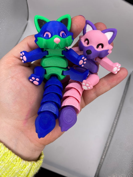 3D Articulated Fox Fidget Toy (Custom Colors)