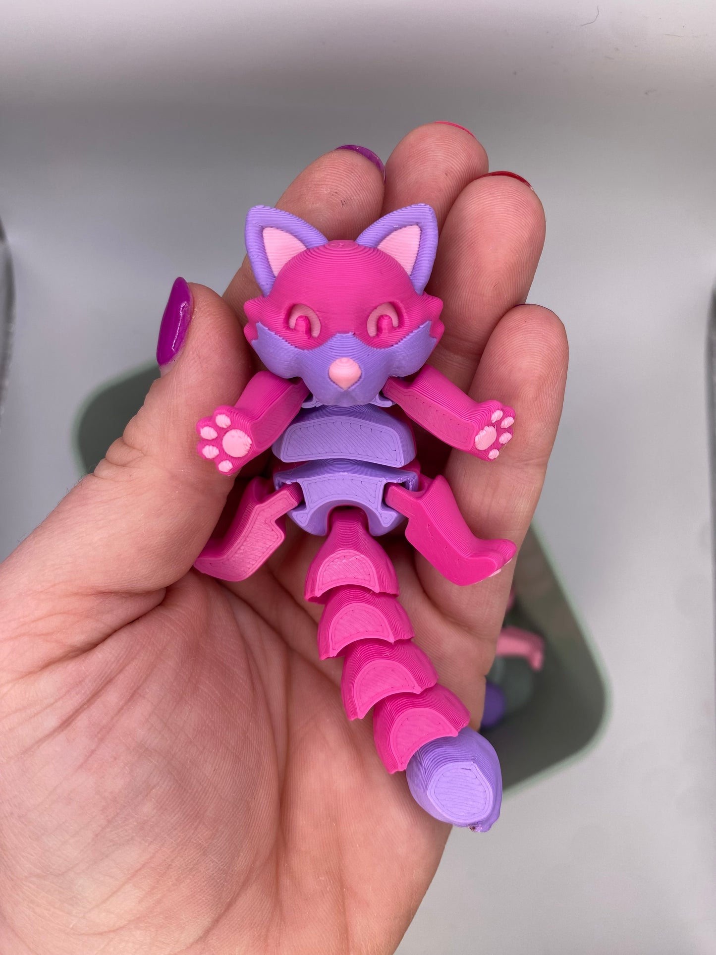 3D Articulated Fox Fidget Toy (Custom Colors)